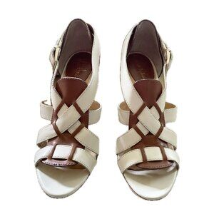 Cole Haan Julia Sandal Two tone Heel leather sole Size 6
